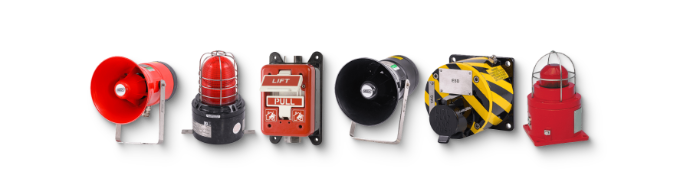 Advanced signaling products for industrial fire safety Range of fire signaling and alarm products including beacons, sirens, and manual call points – eutronix safety